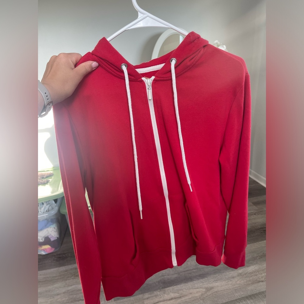 Faded Glory Red Zip-Up Hoodie
